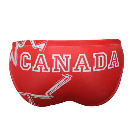 Suit MTS Canada Maple Leaf Swimwear, Swim Briefs for swimmers, Water Polo, Underwater hockey, Underwater rugby