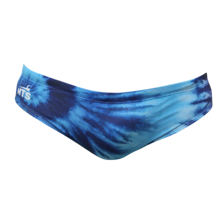 Suit MTS Tye Dye Blue Swimwear, Swim Briefs for swimmers, Water Polo, Underwater hockey, Underwater rugby