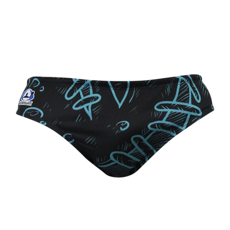 Suit Waterswim Blue Monster Swimwear, Swim Briefs for swimmers, Water Polo, Underwater hockey, Underwater rugby