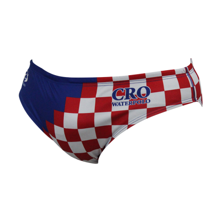 Suit Waterswim Croatia Blue and Squares Swimwear, Swim Briefs for swimmers, Water Polo, Underwater hockey, Underwater rugby